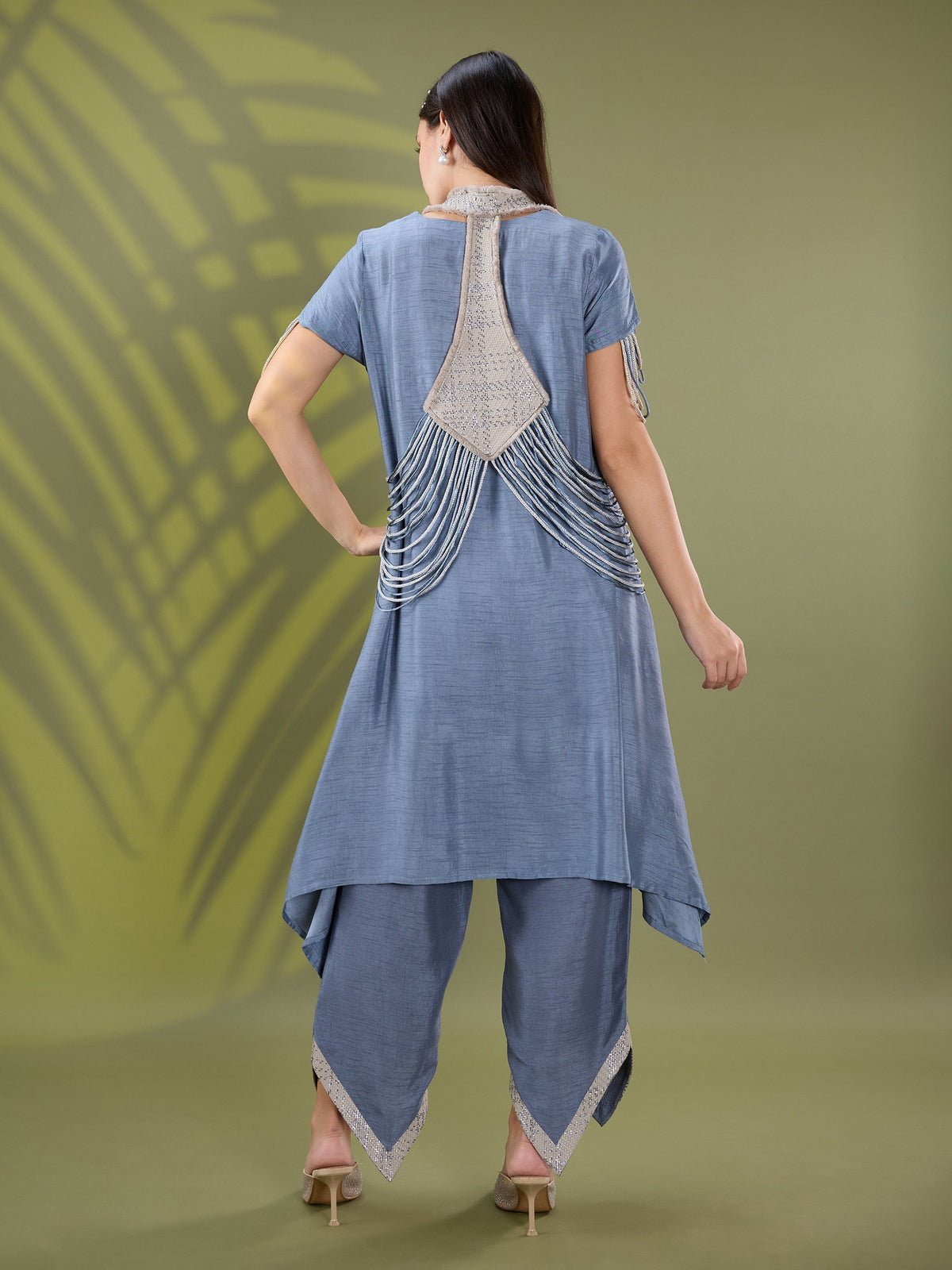 Nea fringe jacket set
