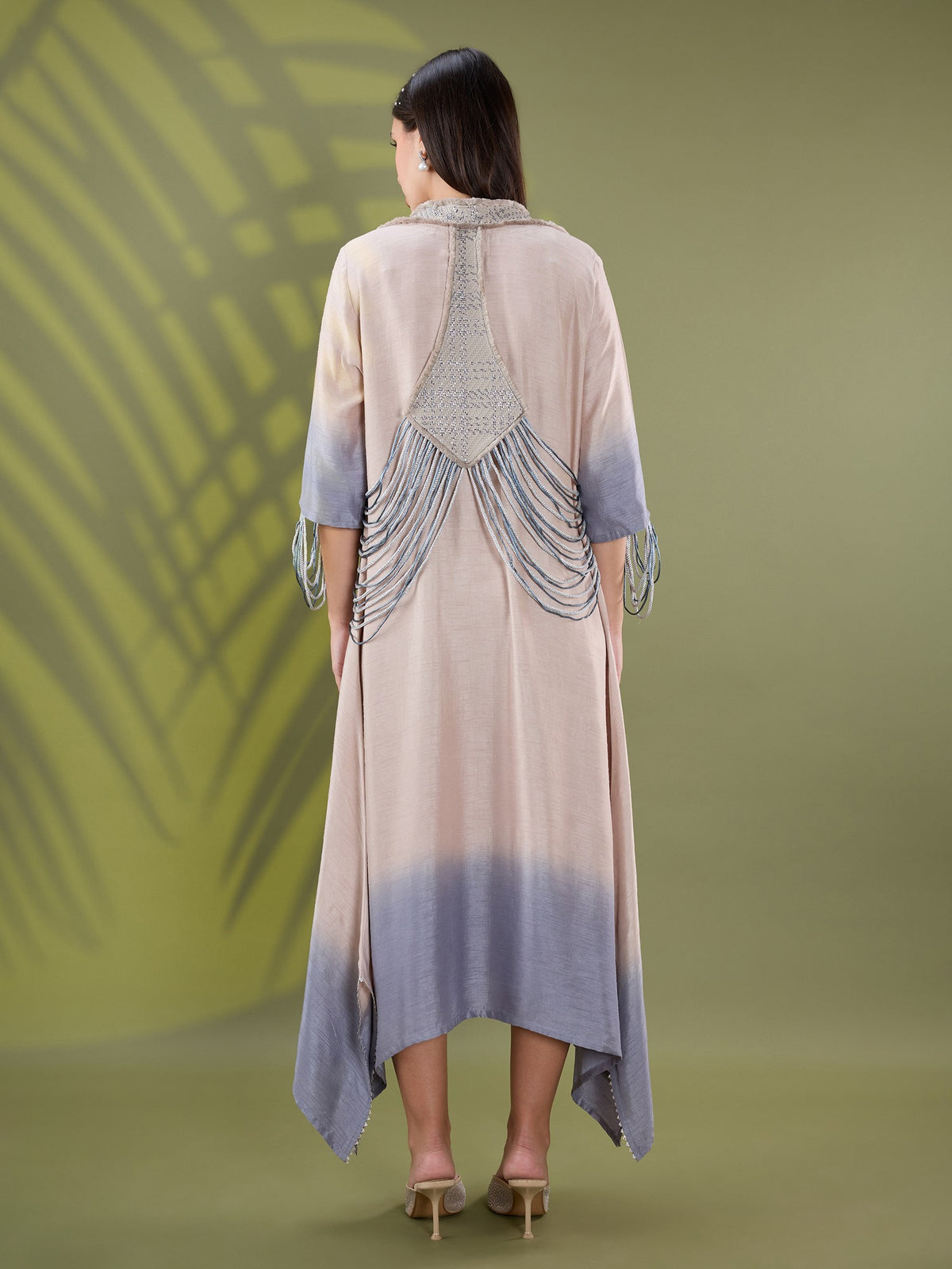 Nea leather dress set ombre
