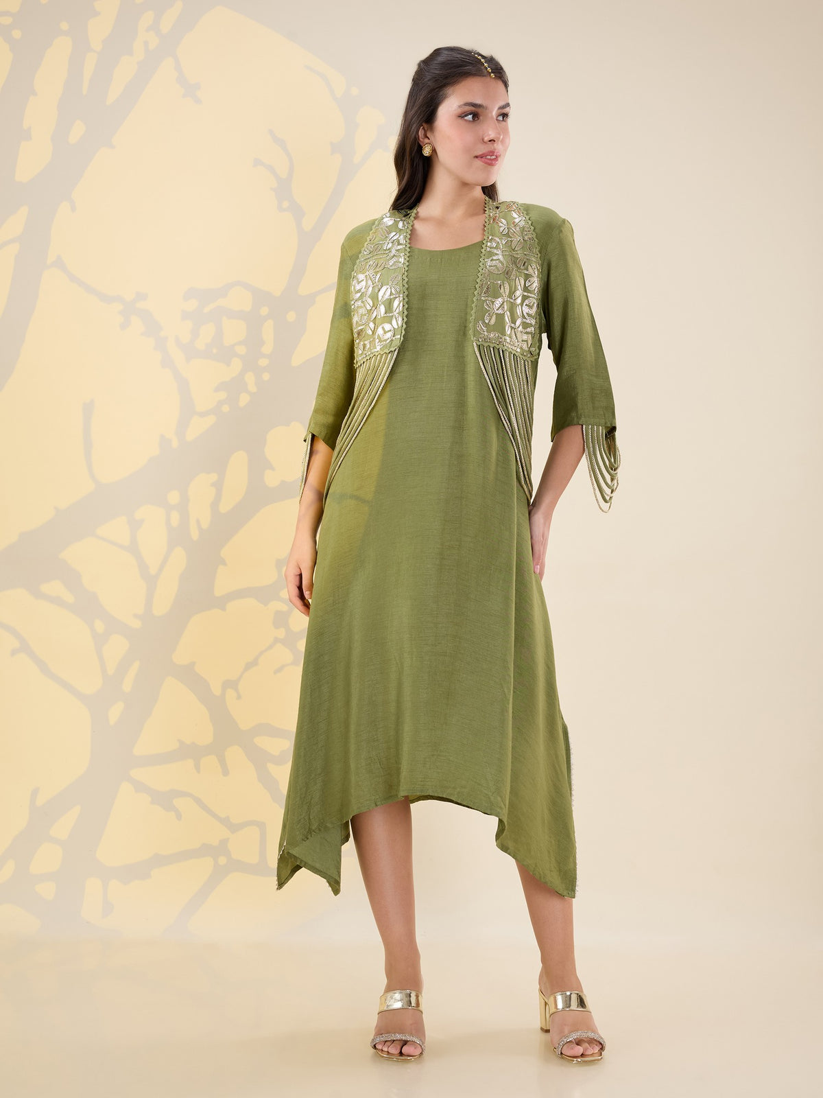 Noor fringe dress set
