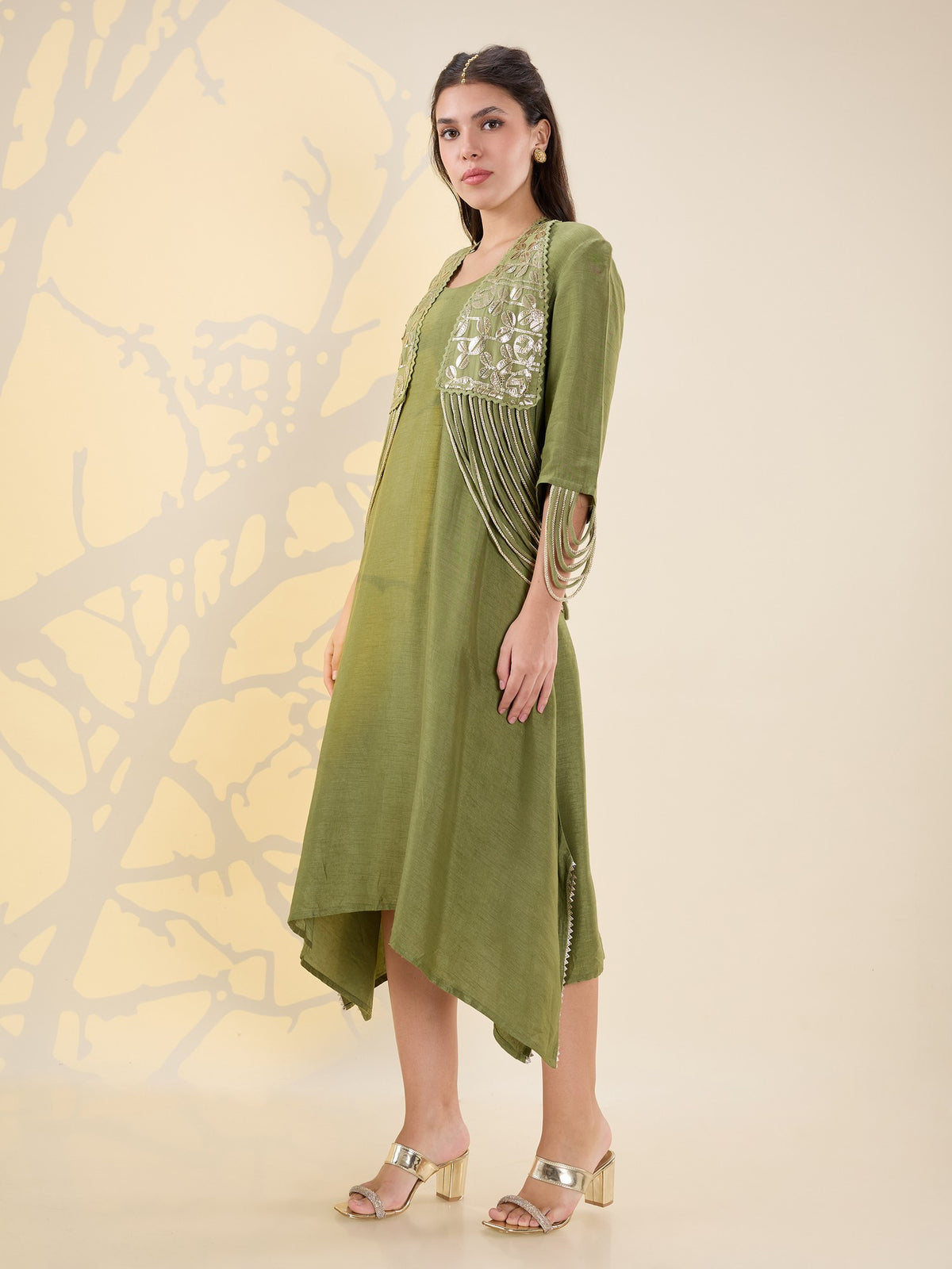 Noor fringe dress set