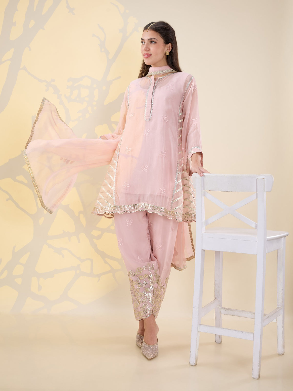 Noor pink gotta suit
