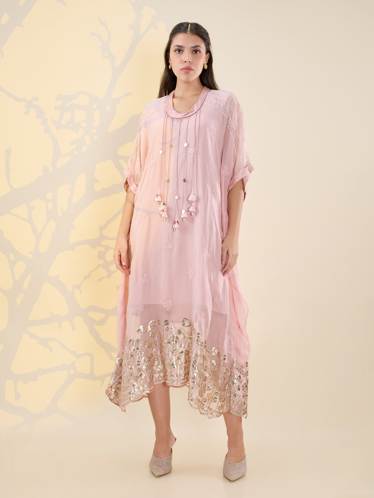 Noor pink kaftan