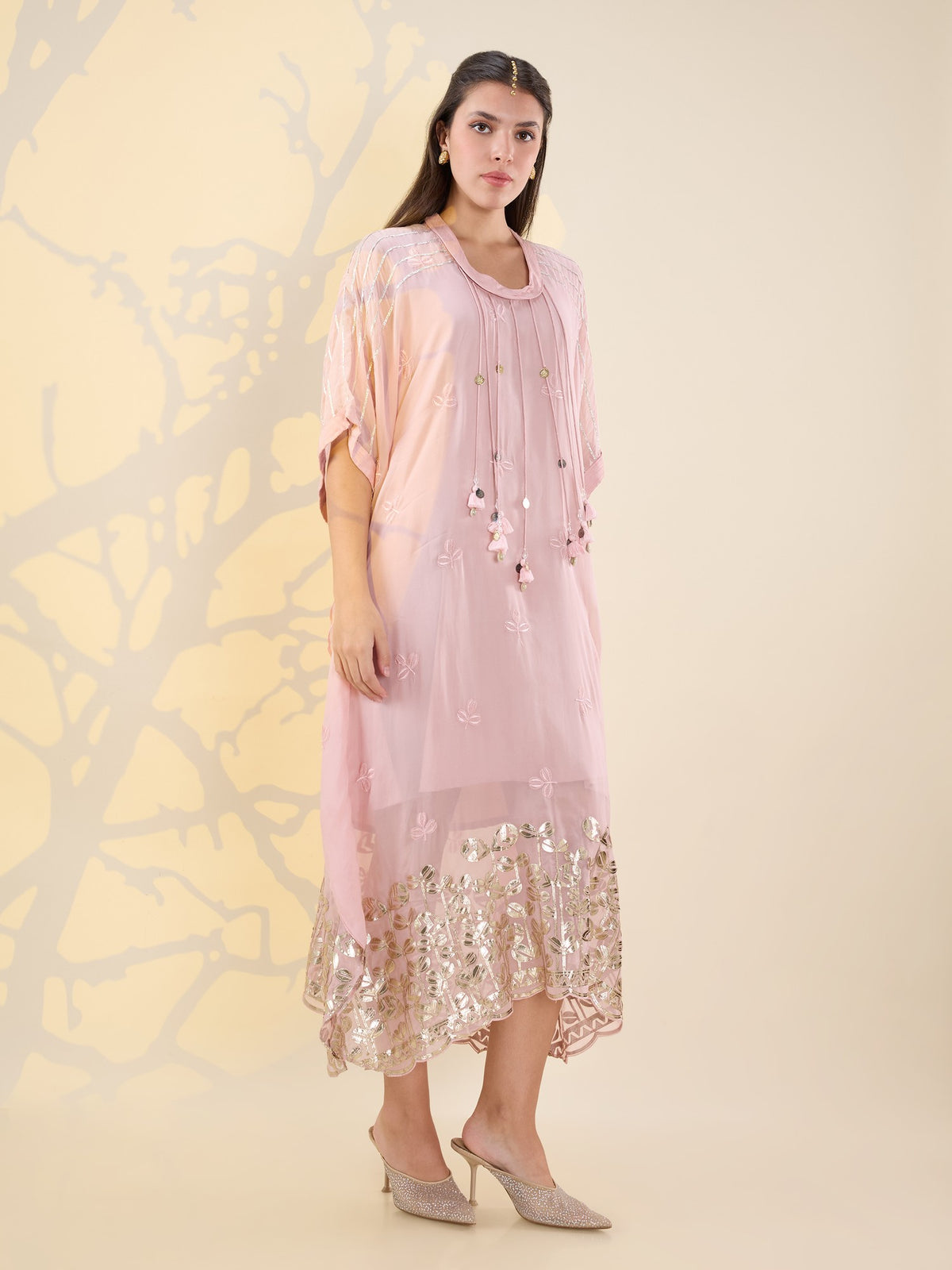 Noor pink kaftan