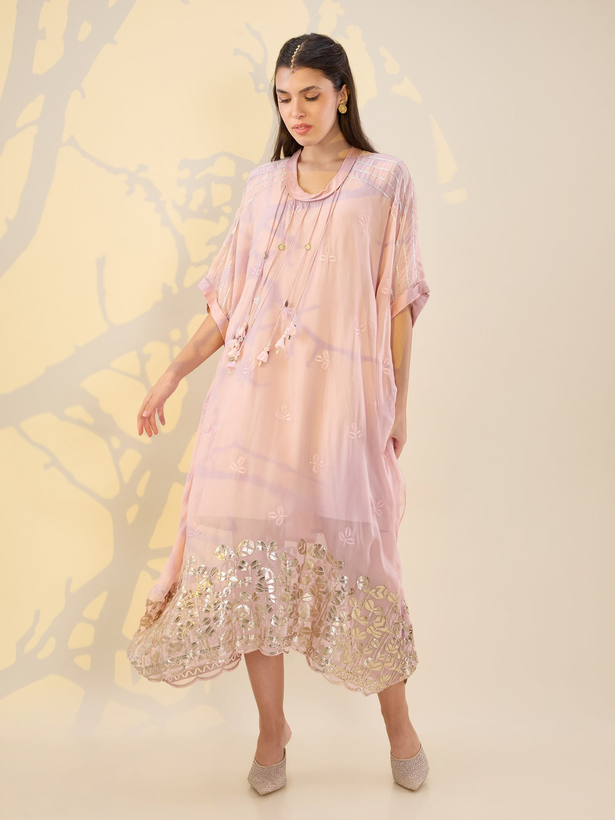 Noor pink kaftan