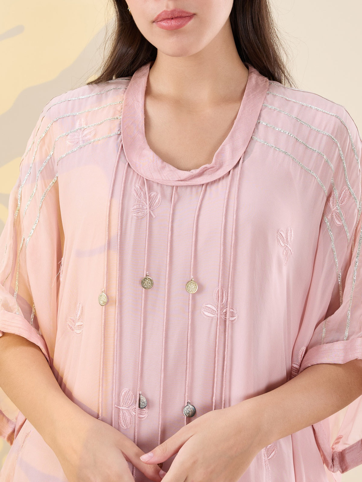 Noor pink kaftan