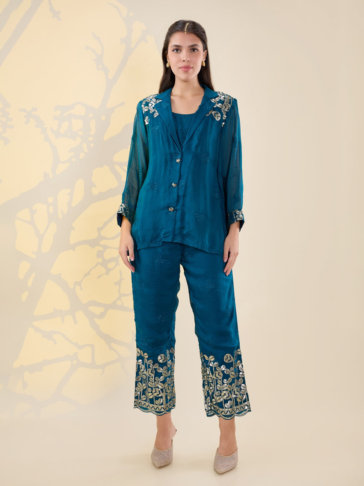 Noor teal jacket coords