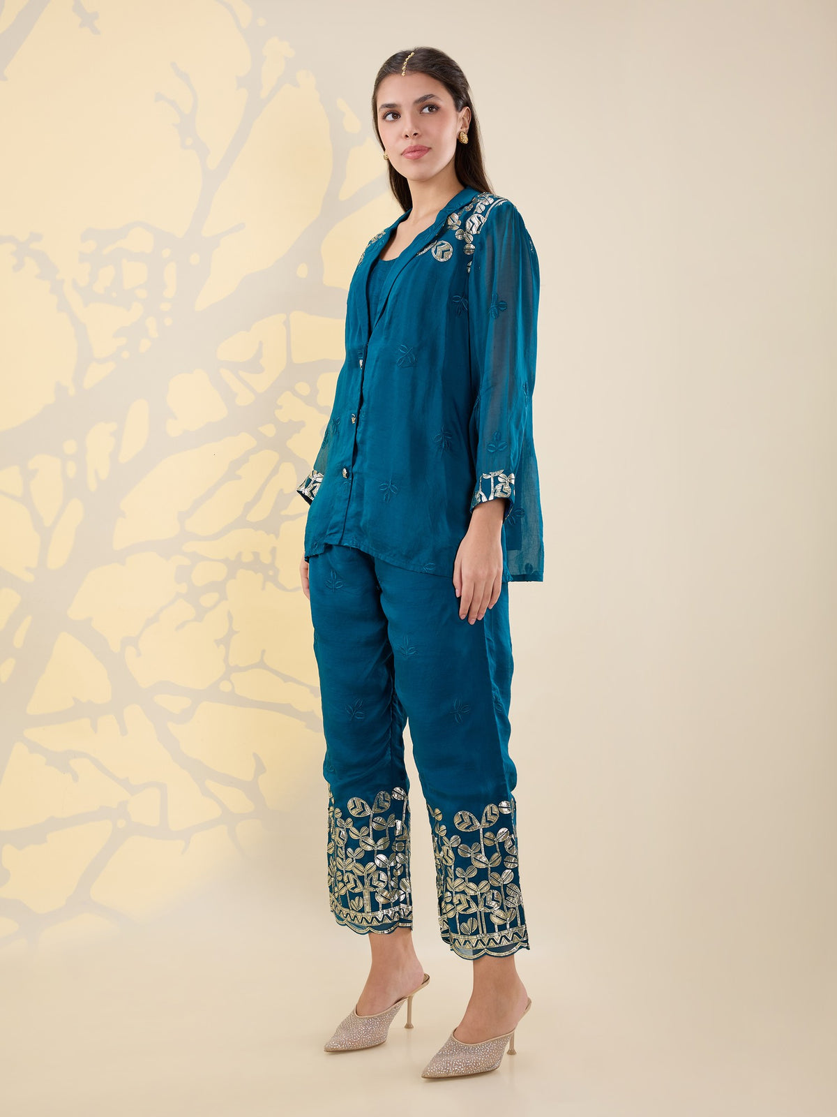 Noor teal jacket coords