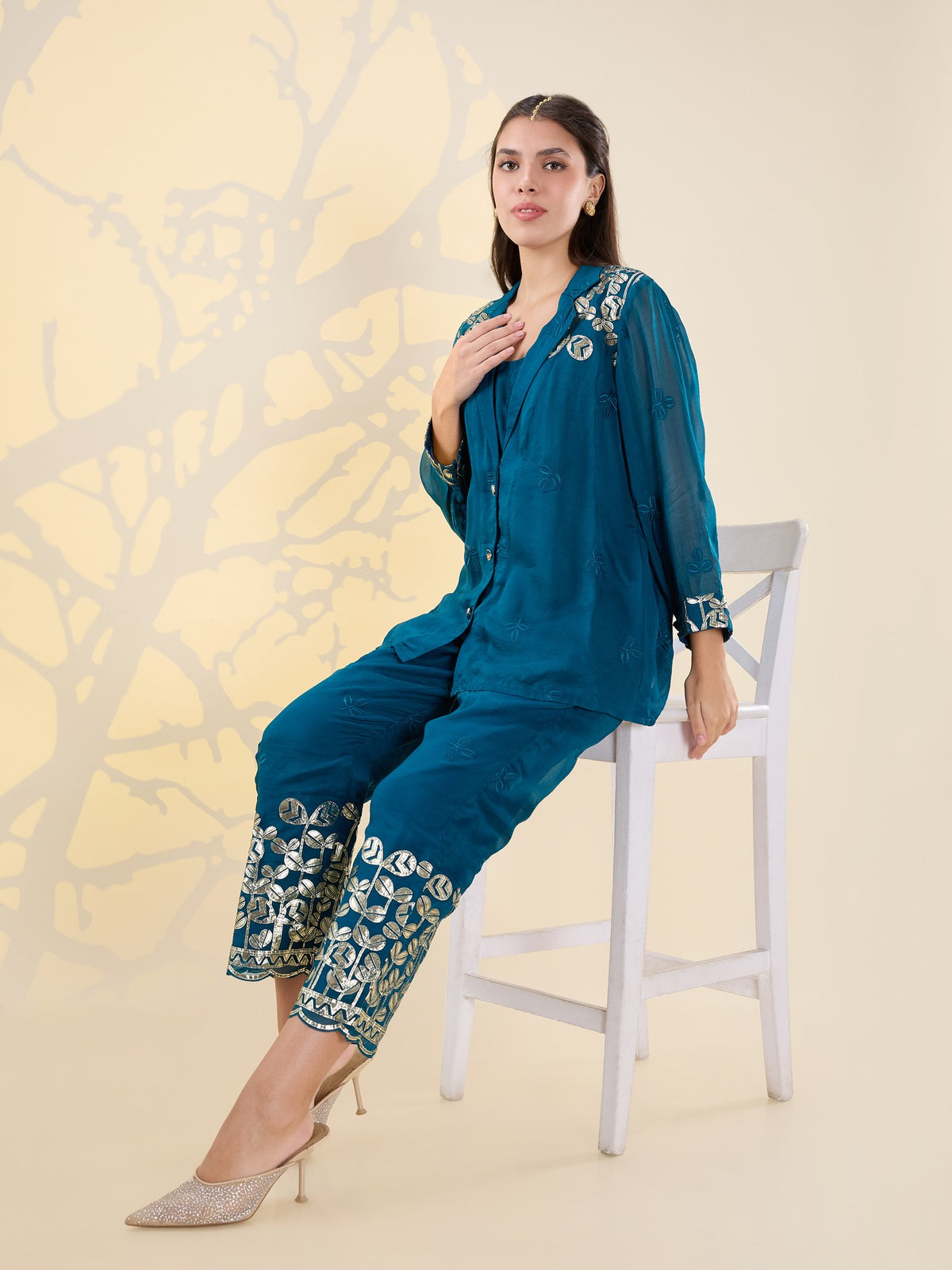 Noor teal jacket coords