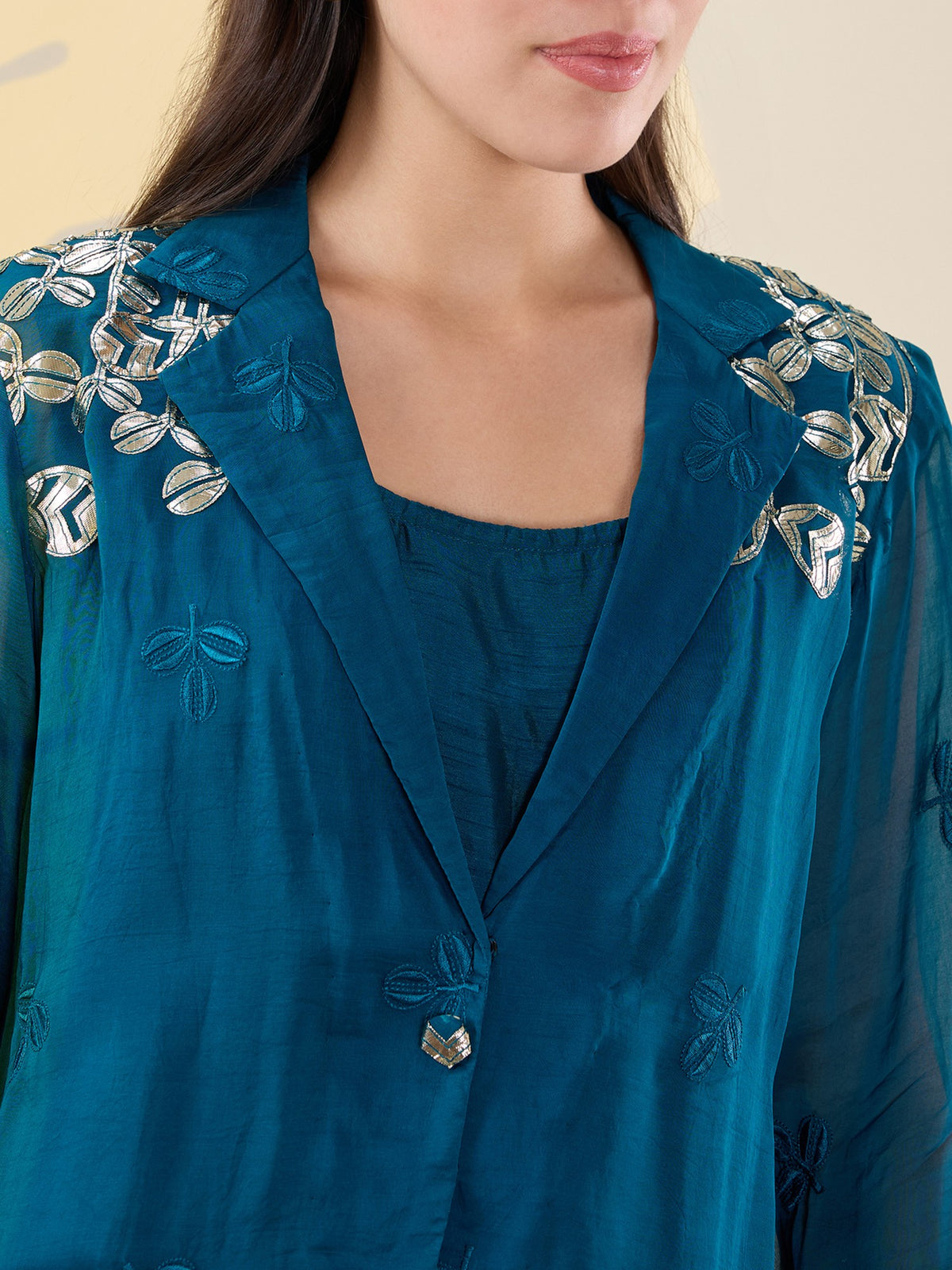 Noor teal jacket coords
